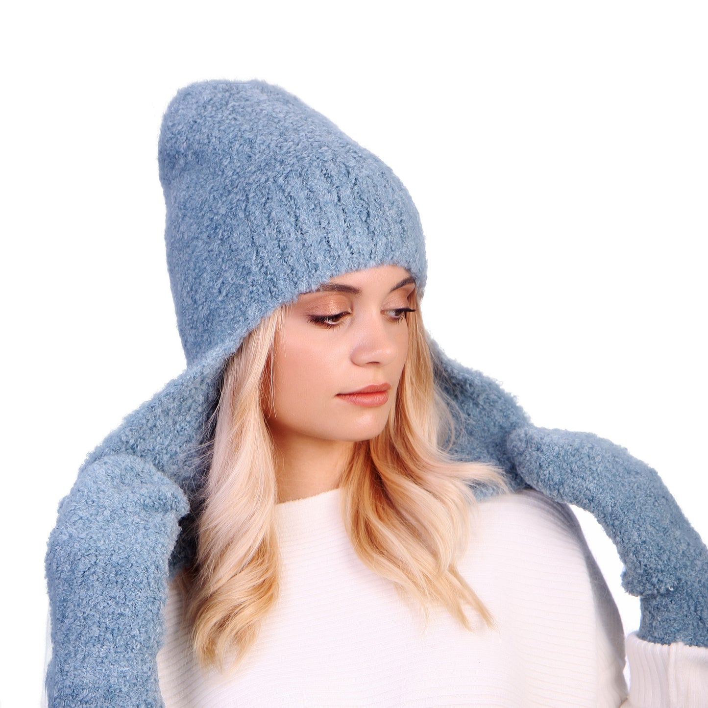 Odyssey™ Bouclé Lamb Hat with Ear Flaps U28