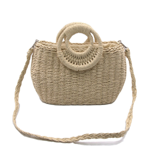 WideWings™ Straw Boho Handbag