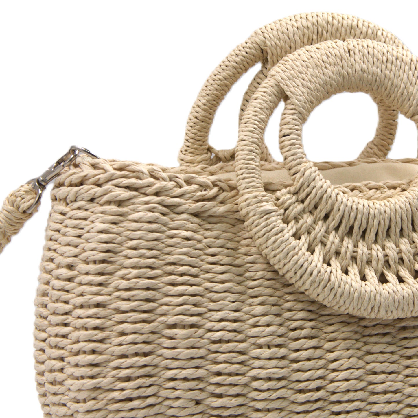 WideWings™ Straw Boho Handbag