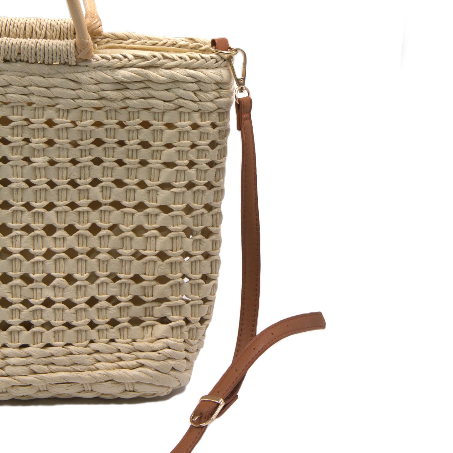 WideWings™ Straw Boho Handbag